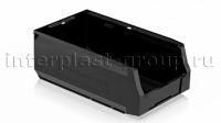 Складской лоток/контейнер для зап. частей, крепежей, черный, 400x225x150 мм