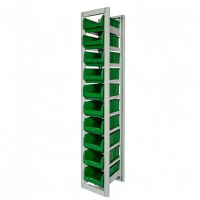 Стеллаж с направляющими стационарный CP-3 (1 основная +2 дополнительные)