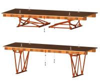 Инвентарные шарнирно-панельные подмости каменщика ПКК-1М (без настила)