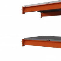 Секция приставная стеллажа металлического Оптима, 3500x2500x785 мм. Полки: 6 шт. метал.