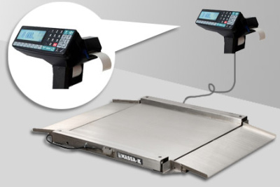 4D-LA.S-10/10-1500-RP (нерж) с печатью этикеток - Платформенные весы | платформенные весы из нержавейки