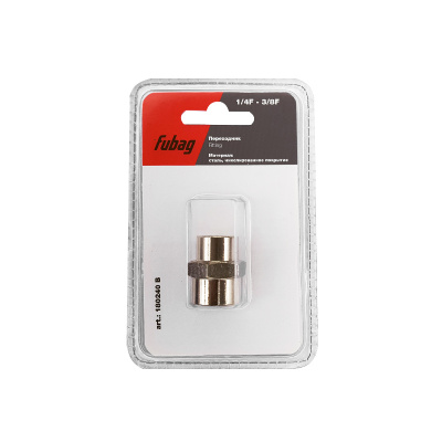 Переходник 1/4" внутр. х 3/8" внутр. Fubag 180240 В (блистер)