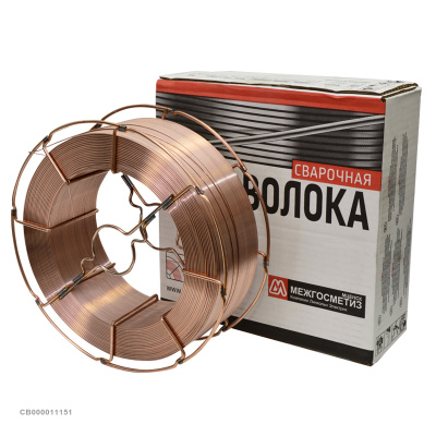 Проволока омедненная Lincoln Electric СВ-08Г2С-О ⌀ 0,8 мм (кассета 5 кг, D-200)
