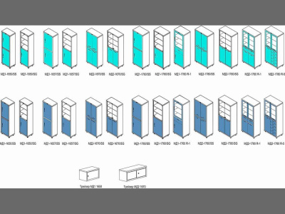 Медицинский шкаф HILFE МД 1 1760/SS