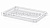 Ящик для полуфабрикатов перфорированные стенки сплошное дно белый