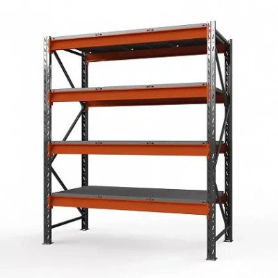 Стеллаж металлический Оптима, 4000x1250x785 мм. Полки: 4 шт. метал.
