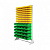 Стойка 1150х2000 односторонняя В1-09-00-05  (желтый/зеленый)